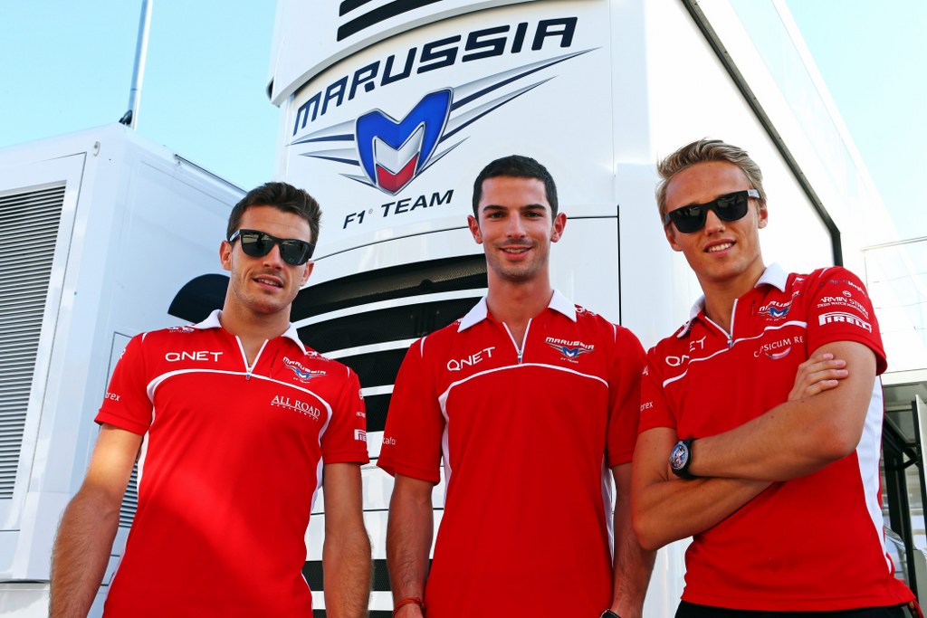 Jules Bianchi, Alexander Rossi i Max Chilton, Marussia media
