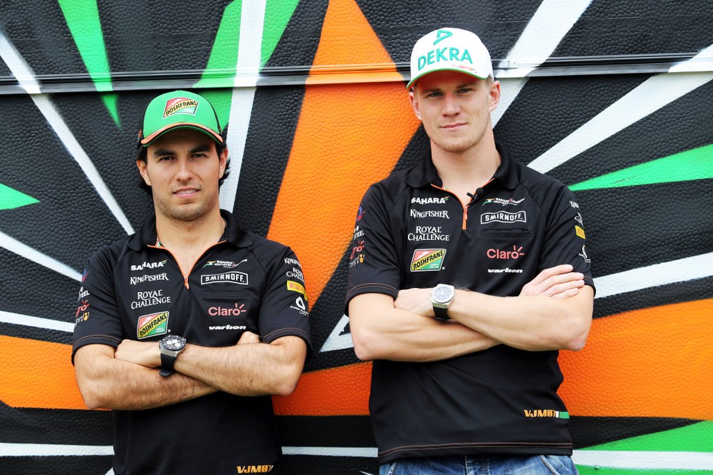 Sergio Perez i Nico Hulkenberg, Force India media