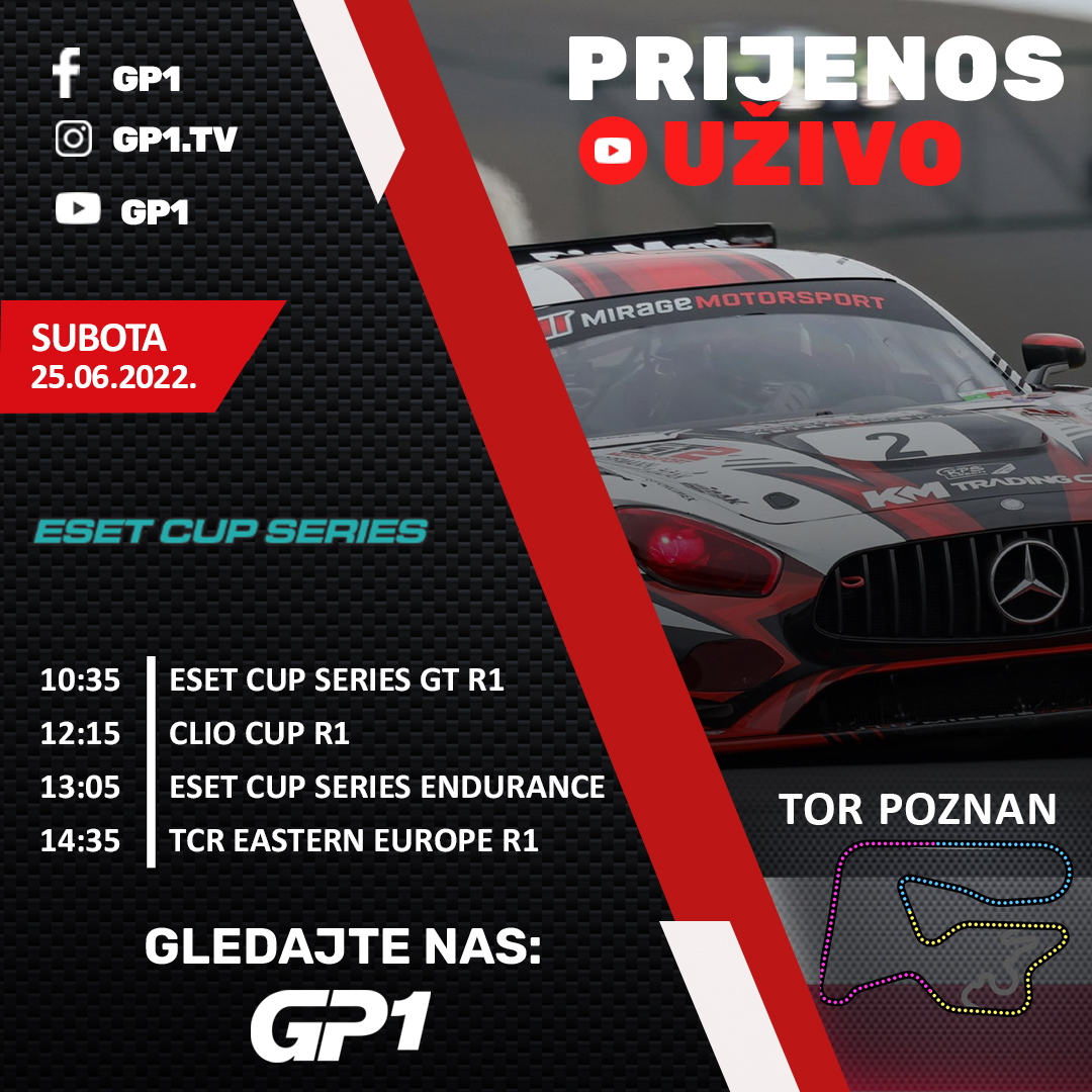 ESET Cup i TCR Eastern Europe uživo iz Poznana na GP1!